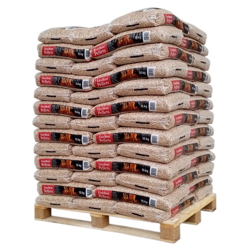 Pellet Excellent Pellets – Palette mit 65 Säcken à 15 kg