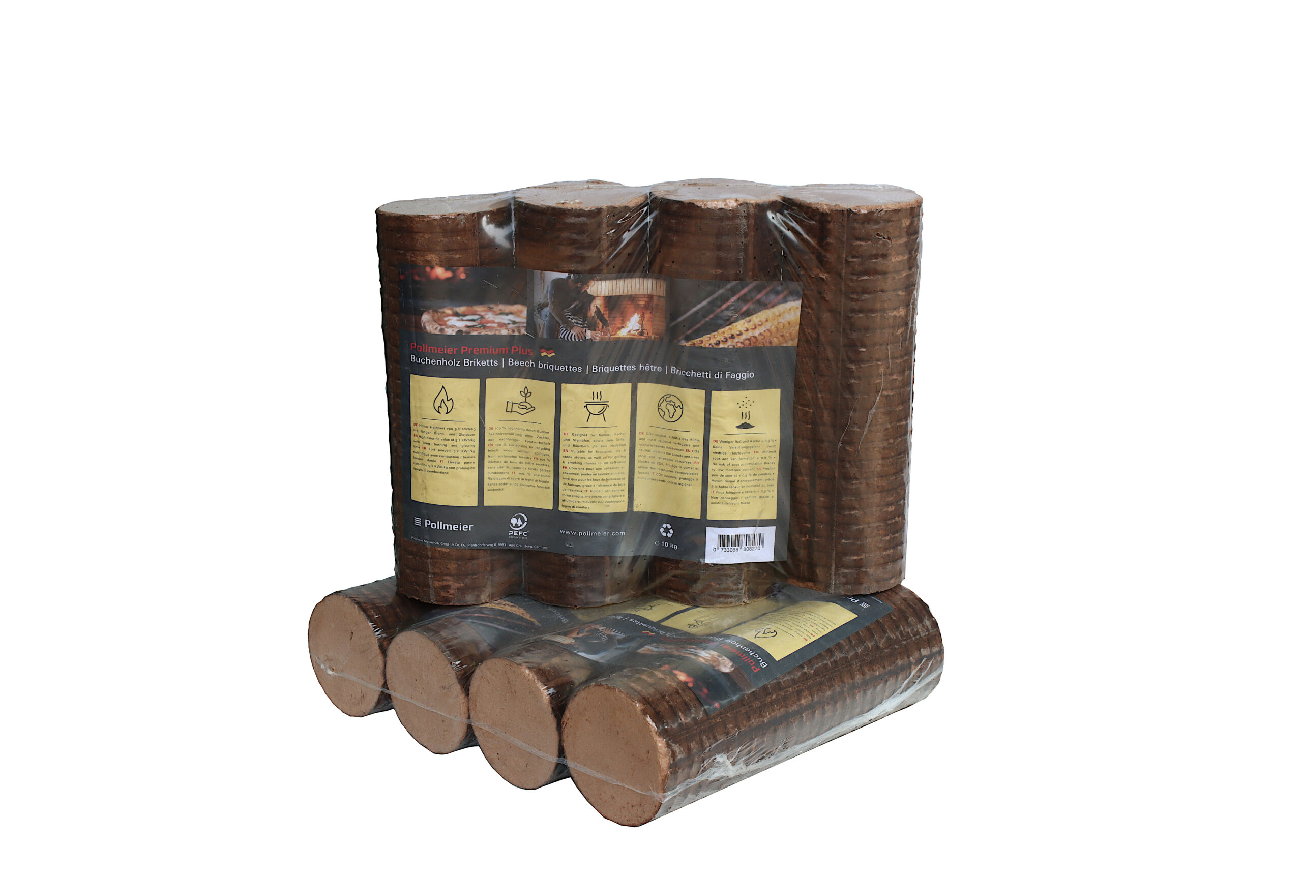 Buchenbriketts auf Palette Premium Plus – 960 kg – Bild 2