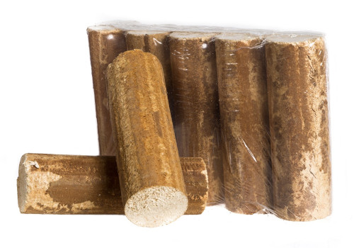 Holzbriketts rund ohne Zugloch