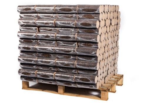 Hartholz-Holzbriketts PREMIUM rund ohne Zugloch – Bild 2