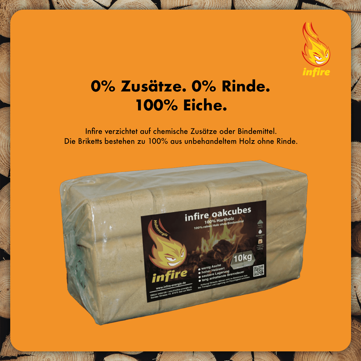 Oakcubes – Hartholzbriketts – Palette 960 kg – Bild 2
