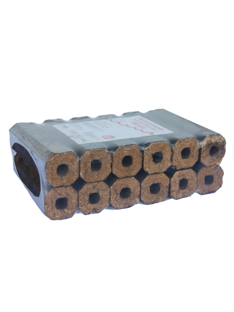 Holzbriketts Pini Kay 8-eckig im 30kg-Karton – Bild 2